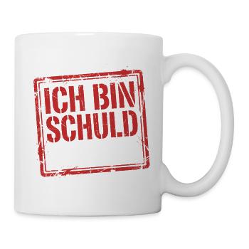 Ich bin schuld wie immer - Lustiger Spruch - Tasse - Weiß - Rechts