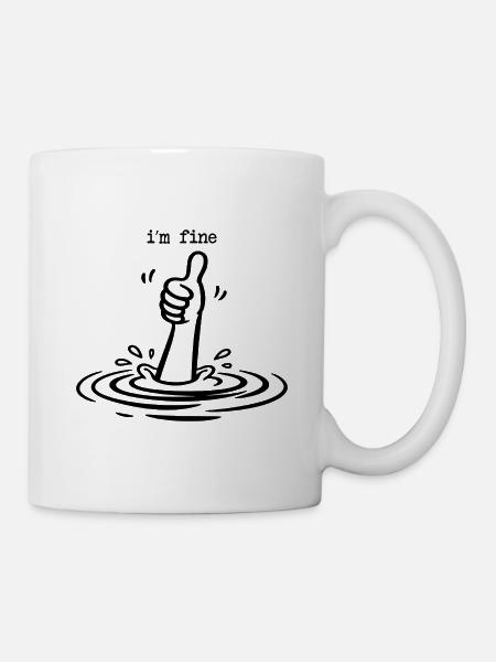 Funny Quote – Funny T-Shirt - Mug - white