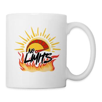 Keine Grenzen: Sonne und Feuer - Tasse - Weiß - Rechts