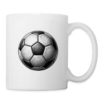 Fussball - Tasse - Weiß - Rechts
