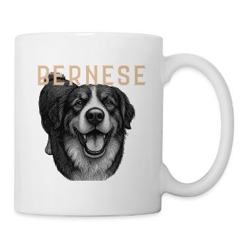 Chien de montagne bernois vintage - Mug blanc - blanc - Droite