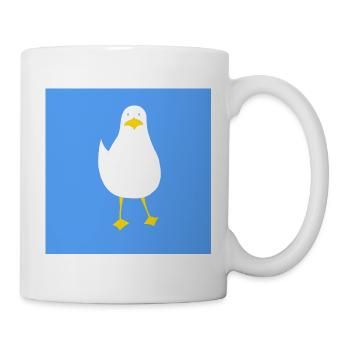 Möwe - Tasse - Weiß - Rechts