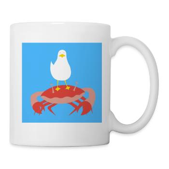 Crabb-n-Gull blue - Mug - white - Right