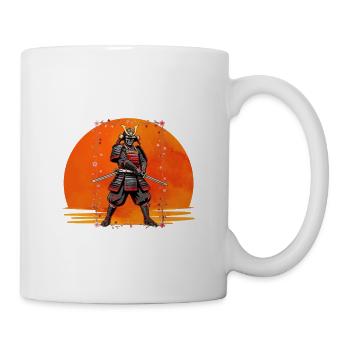 Samurai-Wächter in purpurroter Rüstung - Tasse - Weiß - Rechts