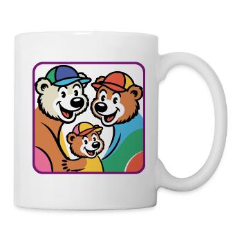 Bärenfamilie - Tasse - Weiß - Rechts