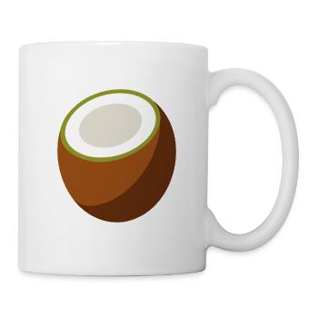 Kokosnuss - Tasse - Weiß - Rechts