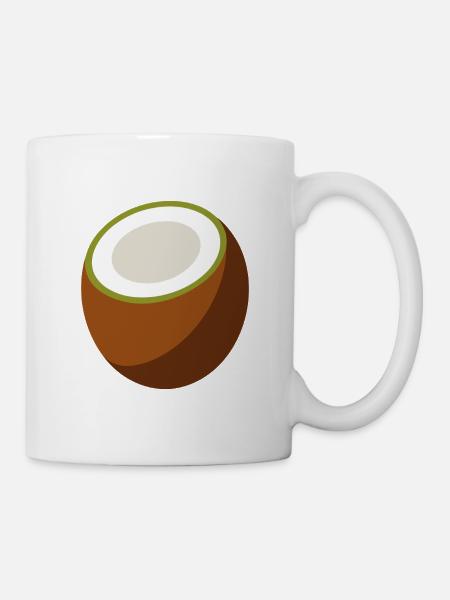 Kokosnuss - Tasse - Weiß