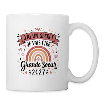Enfant Future Grande Soeur 2027 Je Vais Etre Grand - Mug blanc - blanc - Droite