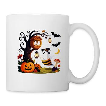 Whimsical Halloween Ghosts and Pumpkins - Mug - white - Right