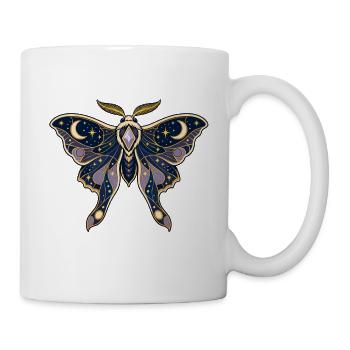 Kosmischer Nachtfalter - Tasse - Weiß - Rechts