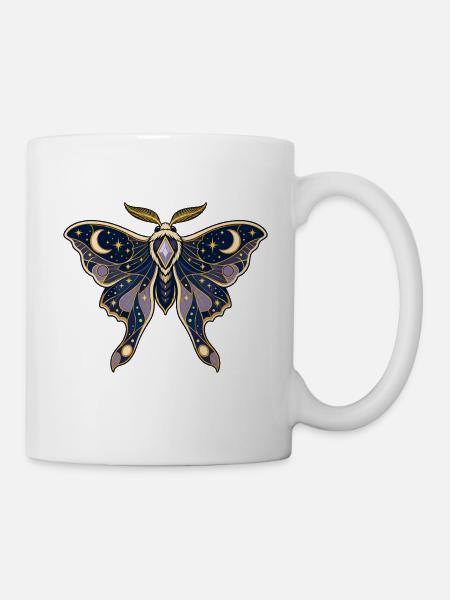 Cosmic Moth - Mug - white