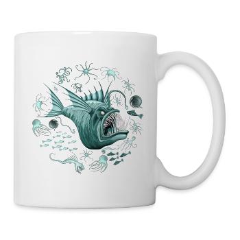 Fish Abyssal Monster in der Tiefseezone - Tasse - Weiß - Rechts