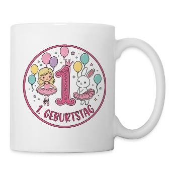 1. Geburtstag Ballerina  - Tasse - Weiß - Rechts
