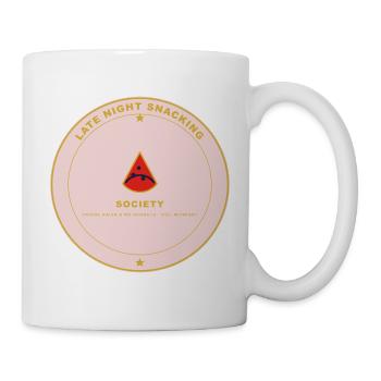 Mitternachts Snack Gesellschaft Pink - Tasse - Weiß - Rechts