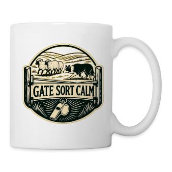 GATE SORT CALM Hund - Tasse - Weiß - Rechts