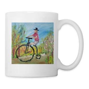  Hochrad - Tasse - Weiß - Rechts
