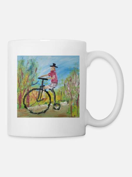 Hochrad - Tasse - Weiß