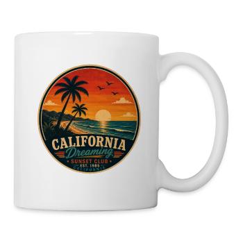 California Dreaming Vintage-Grafik - Tasse - Weiß - Rechts