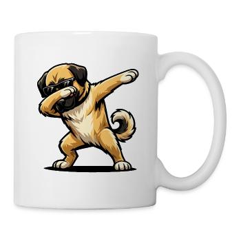 Dabbing Kangal im Comic Stil - Tasse - Weiß - Rechts