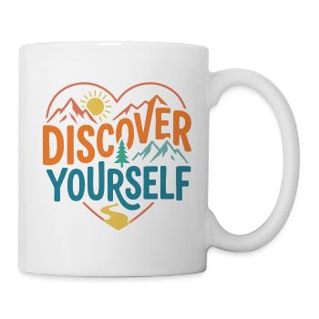 Mountains - Discover Yourself - Mug - white - Right