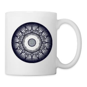 Sapphire Mandala - Tasse - Weiß - Rechts