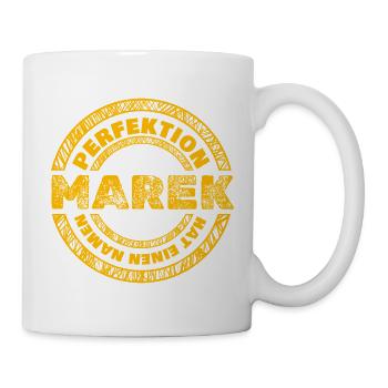 Perfekt Marek - Tasse - Weiß - Rechts