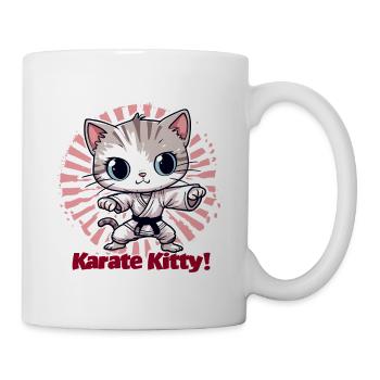 Karate Kitty - Mug - white - Right