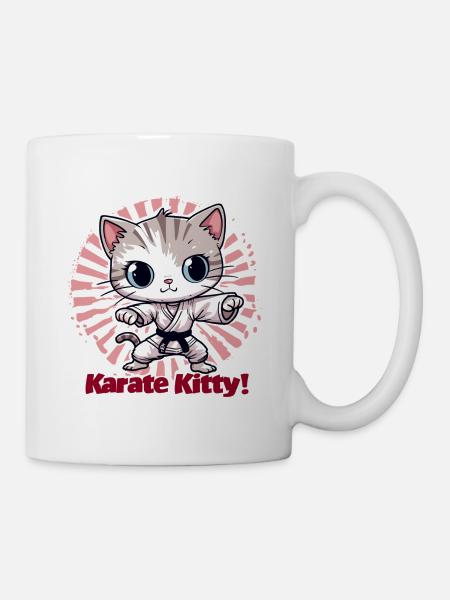 Karate Kitty - Mug - white