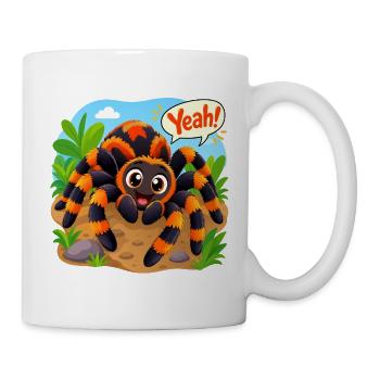 Lustige Spinne - Tasse - Weiß - Rechts