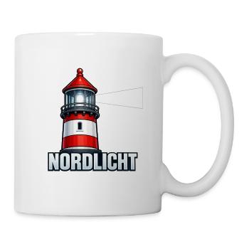 Nordlicht Leuchtturm - Tasse - Weiß - Rechts