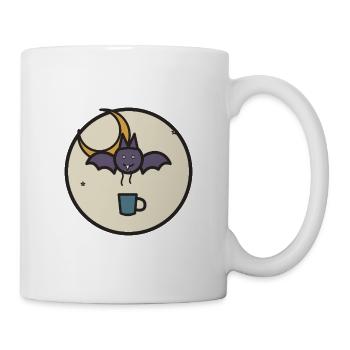 Bat-souris Night Flyer avec tasse de thé - Mug blanc - blanc - Droite