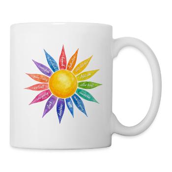 Achtsamkeit ich bin genung - Tasse - Weiß - Rechts
