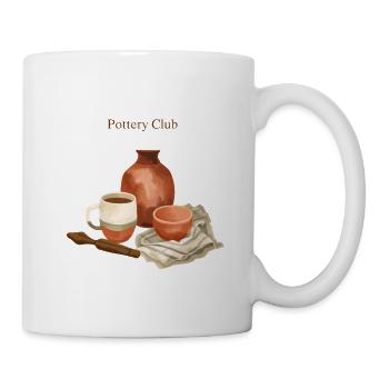Pottery Club Töpfern Keramik Cozy - Mug - white - Right