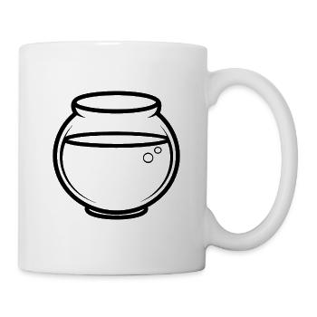 Fischglas - Tasse - Weiß - Rechts
