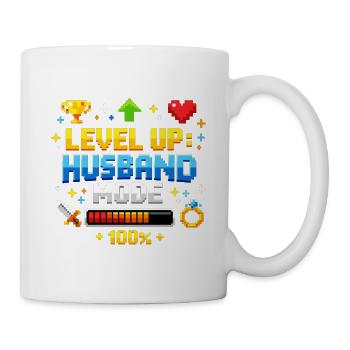 Level Up Husband Mode Gamer Ehemann Retro JGA - Tasse - Weiß - Rechts