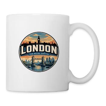 London Tower Bridge Royal Capital Badge - Tasse - Weiß - Rechts
