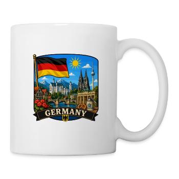 Deutschlands Nationales Denkmal-Denkmal-Aufkleber - Tasse - Weiß - Rechts