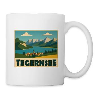 Tegernsee Minimal - Tasse - Weiß - Rechts