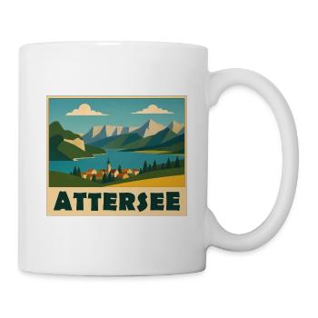 Attersee Minimal - Tasse - Weiß - Rechts