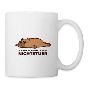 Professioneller Nichtstuer Capybara - Tasse - Weiß - Rechts