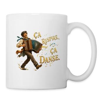 Danse Accordéon Folklorique - Mug blanc - blanc - Droite