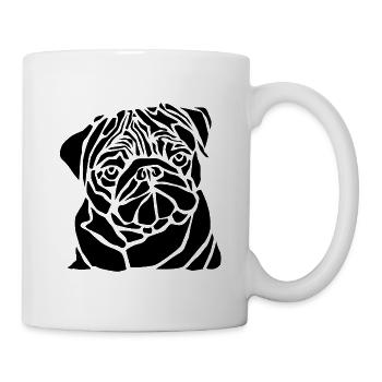 Black Dog - Tasse - Weiß - Rechts