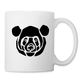panda_black - Tasse - Weiß - Rechts