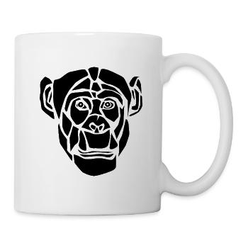 monckey_black - Tasse - Weiß - Rechts