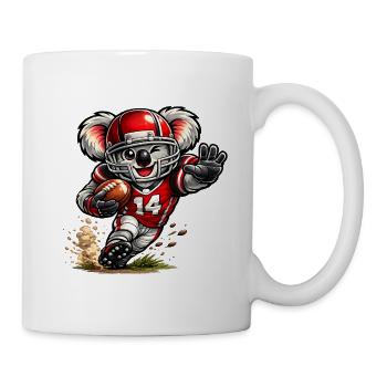 Süßer Koala spielt American Football - Tasse - Weiß - Rechts