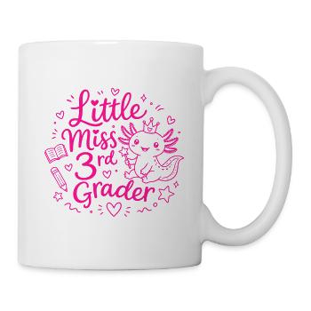 Little Miss 3. Klasse – Süßer Axolotl - Tasse - Weiß - Rechts