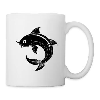 Koi-Fisch - Tasse - Weiß - Rechts