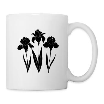 Irisblume - Tasse - Weiß - Rechts
