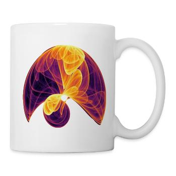 Sonnenblüte – Mathe Kunst - Tasse - Weiß - Rechts