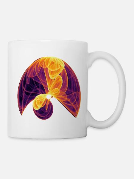 Sonnenblüte – Mathe Kunst - Tasse - Weiß